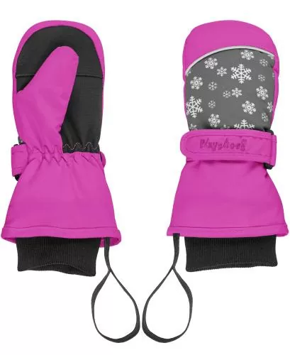 Playshoes Fäustling Schneeflocken - pink
