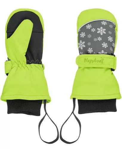Playshoes Fäustling Schneeflocken - grün