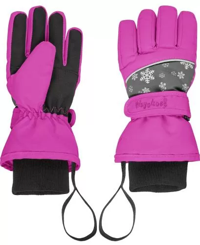 Playshoes Finger-Handschuh Schneeflocken - pink