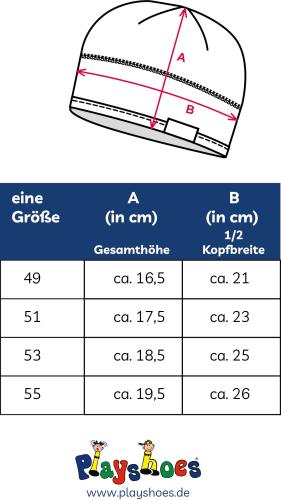 Preview: Playshoes Fleece-Mütze helmgeeignet - grün