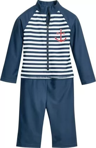 Playshoes UV-Schutz Einteiler Maritim 1/1 Arm - marine/weiß