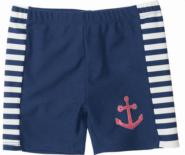 Preview: Playshoes UV-Schutz Badeshorts Maritim - marine/weiß