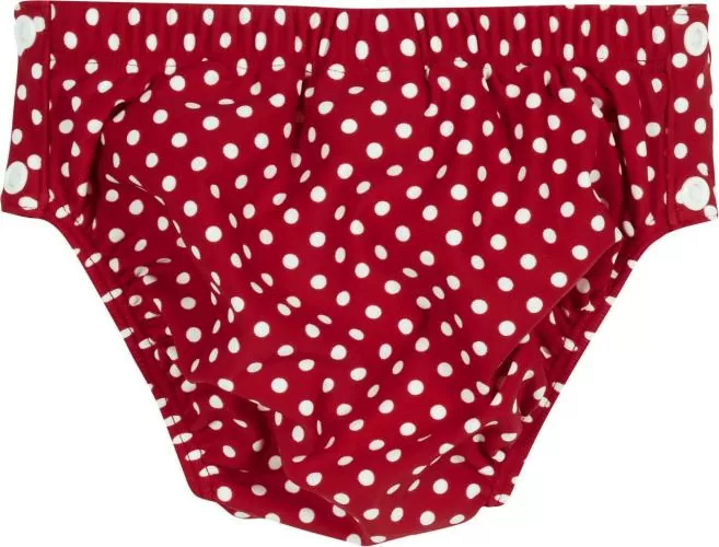 Playshoes UV Protection Diaper with Fastener Dots - red