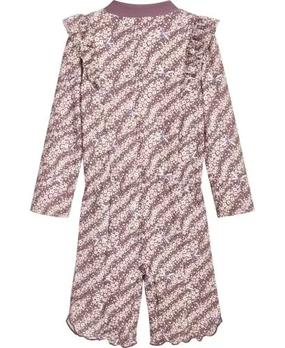 Playshoes UV-Schutz Einteiler Blümchen 1/1 Arm - petrol