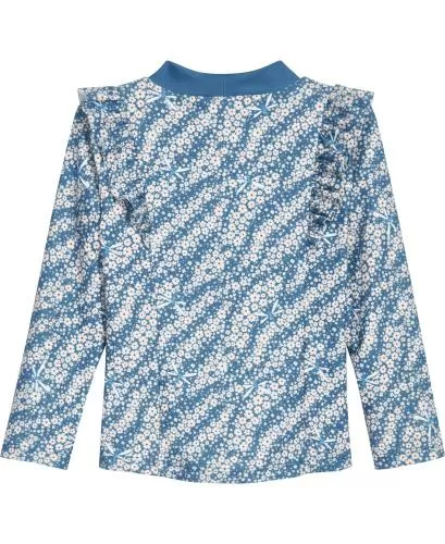 Playshoes UV-Schutz Bade-Shirt 1/1 Arm Blümchen - petrol