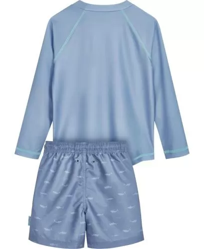 Playshoes UV Protection Swim Set Shorts 1/1 Arm Shark - blue
