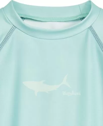 Playshoes UV Protection Shirt 1/1 Arm Shark - turquoise