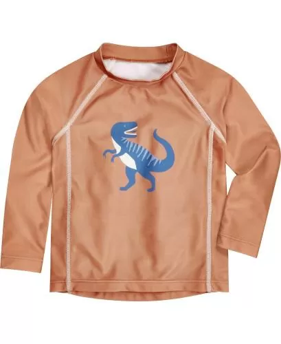 Playshoes UV-Schutz Shirt 1/1-Arm Dino - ocker