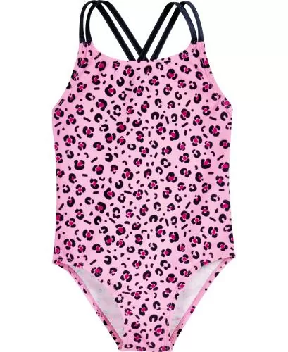 Playshoes UV-Schutz Badeanzug Leo-Print - pink