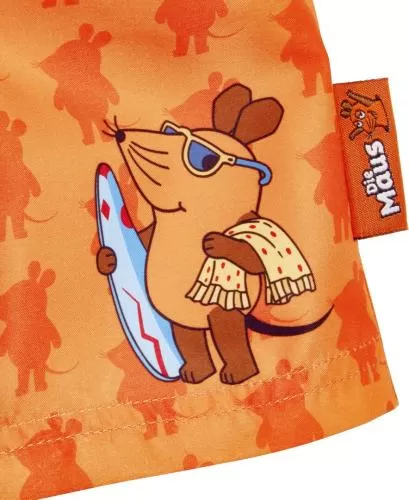 Playshoes Beach Shorts DIE MAUS - orange