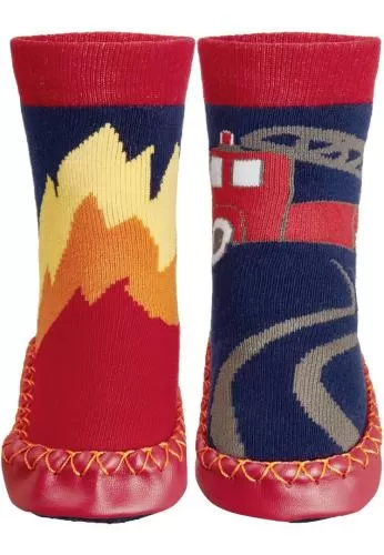 Playshoes Slipper Socks Fire Brigarde - navy