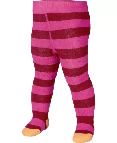 Playshoes Thermo Tights Striped - pink
