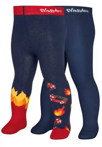 Playshoes Tights Fire Brigarde Double Pack - navy