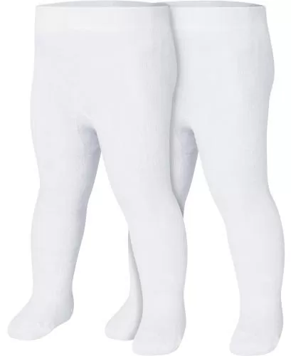 Playshoes Thermal Tights Uni Double Pack - white