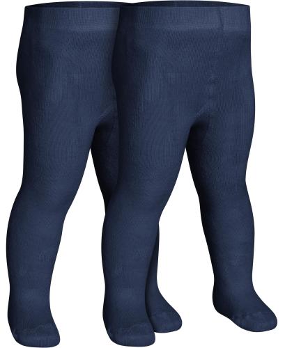 Preview: Playshoes Thermal Tights Uni Double Pack - navy