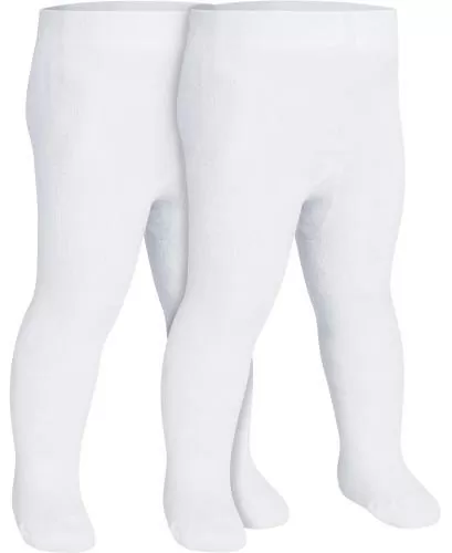 Playshoes Thermal Tights Uni Double Pack - white