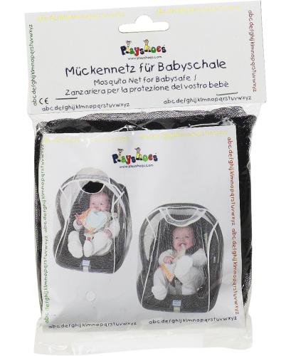 Preview: Playshoes Mückennetz für Baby-Trage - schwarz