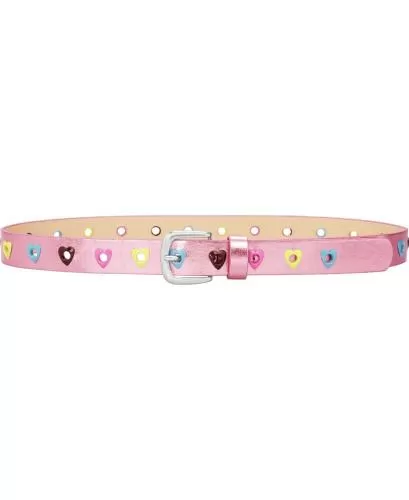 Playshoes PU-Gürtel Herzchen pink - pink