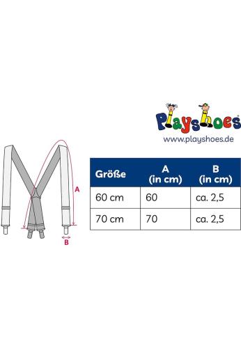 Preview: Playshoes Hosenträger - schwarz