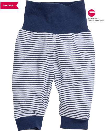 Preview: Playshoes Baby Bloomers Interlock Striped - navy