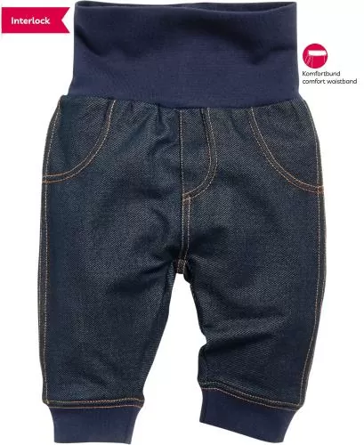 Playshoes Baby Bloomers Sweat Jeans Look - blue