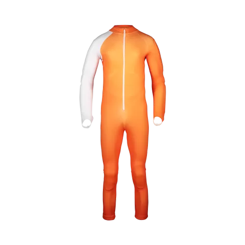POC Skin GS Rennanzug JR - Zink Orange/Hydrogen White