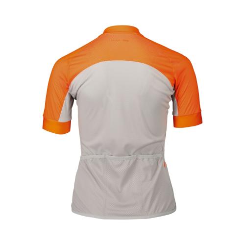 Preview: POC W's Essential Road Logo Jersey - Zink Orange/Granite Grey
