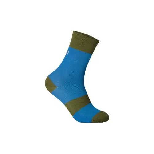 POC Y's Essential MTB Sock - Natrium Blue/Epidote Green