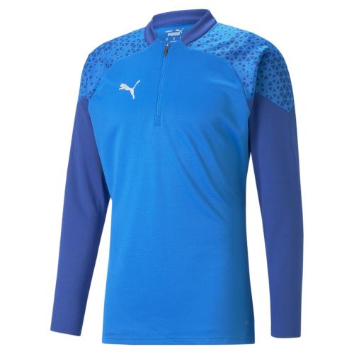 Preview: Puma teamCUP Training 1/4 Zip Top - electric blue lemonade