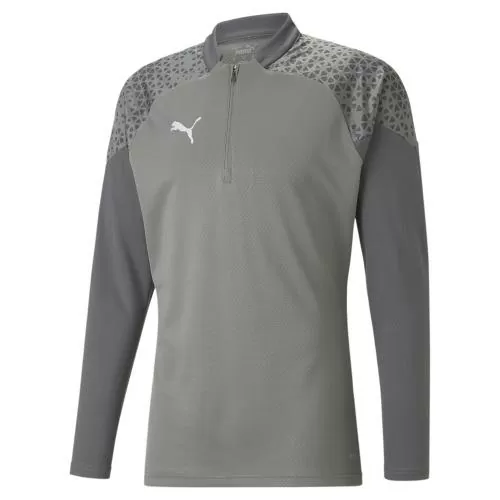 Puma teamCUP Training 1/4 Zip Top - flat medium gray