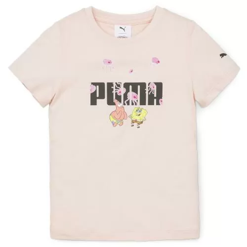 Puma x SPONGEBOB Logo Tee - rose dust