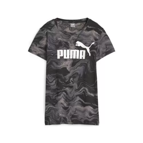 Puma ESS+ MARBLEIZED Tee - puma black