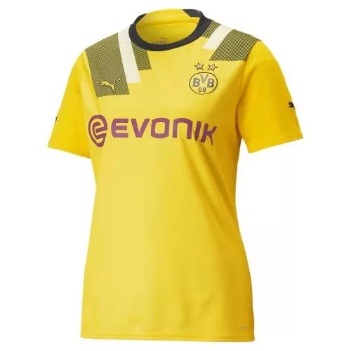 Puma BVB CUP Jersey Replica W w/ Sponsor - cyber yellow