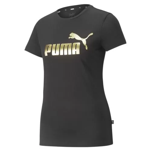 Puma ESS+ Metallic Logo Tee - puma black