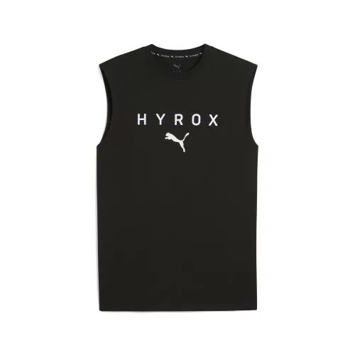 Puma UNISEX PUMA x HYROX CUTOFF TANK - puma black