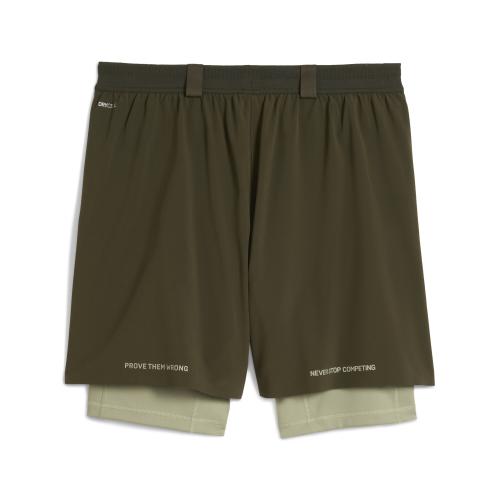 Preview: Puma M PUMA x HYROX 2in1 TRAIN SHORT - dark olive