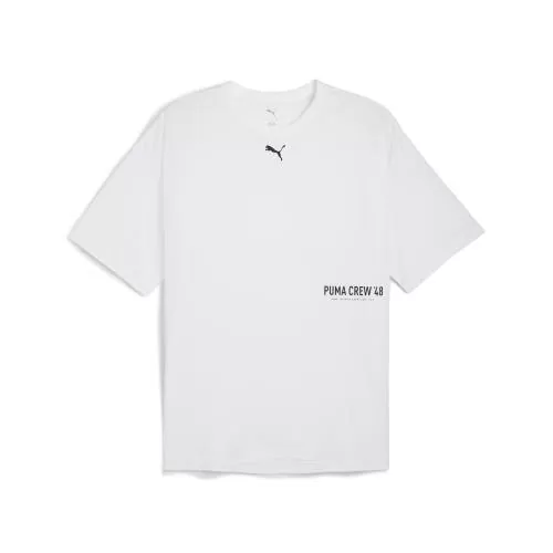 Puma M GRAPHIC OVERSIZE TEE - puma white