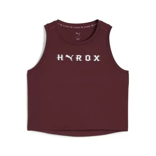 Puma W PUMA x HYROX CLOUDSPUN THERMOADAPT CROP TANK - ruby shimmer