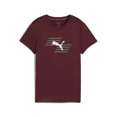 Puma W PUMA x HYROX POLY GRAPHIC TEE - ruby shimmer
