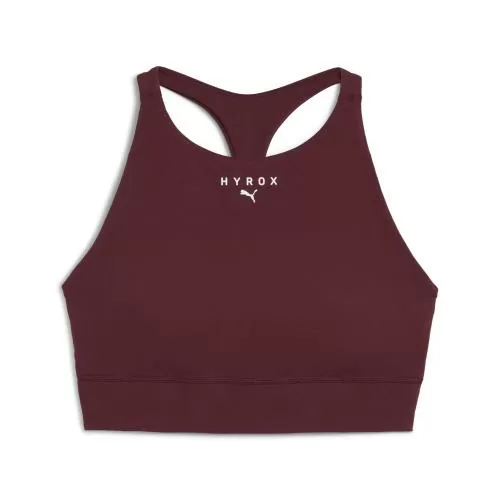 Puma W PUMA X HYROX SHAPELUXE HIGH NECK BRA - ruby shimmer
