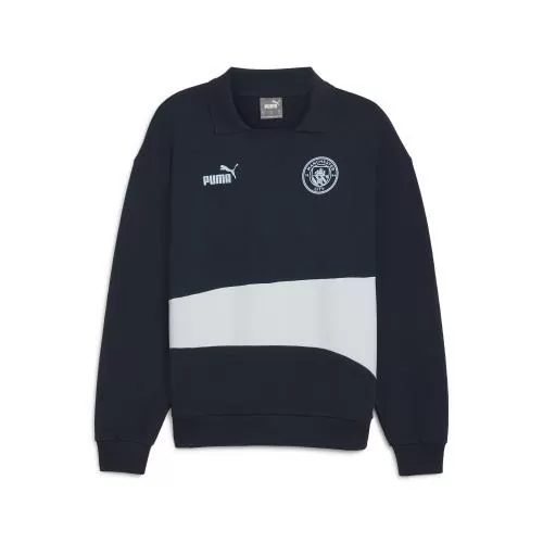 Puma MCFC ftblCulture+ Sweat Drill Top - club navy
