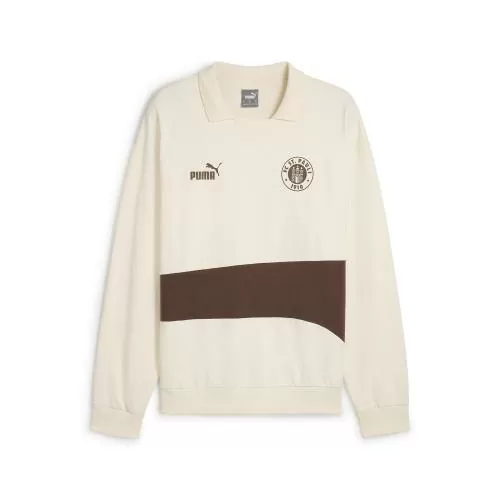 Puma FCSP ftblCulture+ Sweat Drill Top - sugared almond