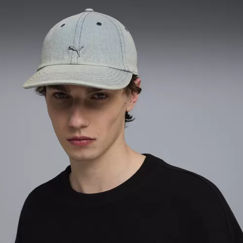 Puma WARDROBE ESS METAL Dad Cap - faded denim