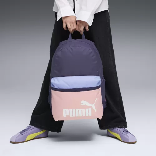 Puma PHASE COLOR BLOCK Backpack - deep plum