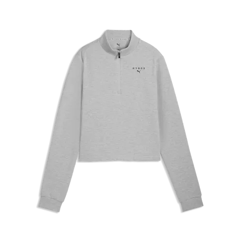 Puma W PUMA x HYROX CLOUDSPUN 14 ZIP - light gray heather