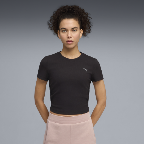 Preview: Puma W Cloudspun Rib Tee - puma black