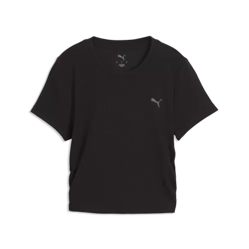Puma W Cloudspun Rib Tee - puma black