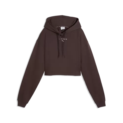 Puma W PUMA x HYROX HEAVYWEIGHT HOODIE - chocolate brown