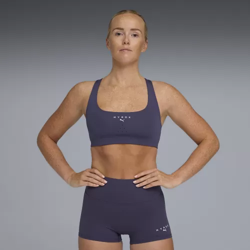 Puma W PUMA X HYROX TECH BRA - deep plum