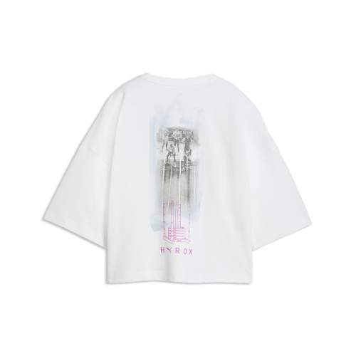 Preview: Puma W PUMA X HYROX CROPPED LIFESTYLE TEE - puma white